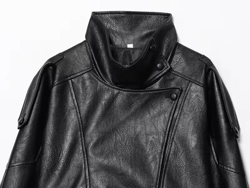 Black Nova Kustlederjacke