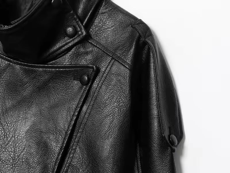 Black Nova Kustlederjacke