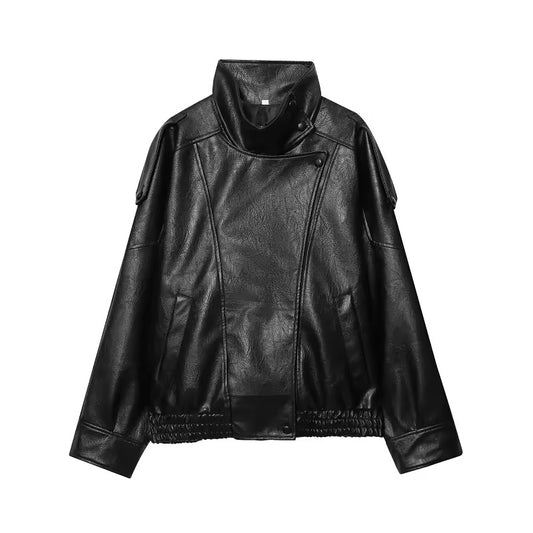 Black Nova Kustlederjacke